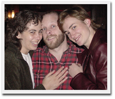 Johnna, Paul and Anne on Anne's Birthday at the Raven