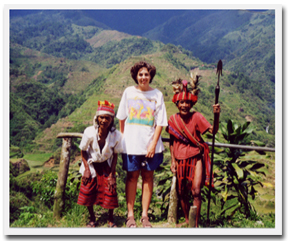 Johnna hanging with the locals